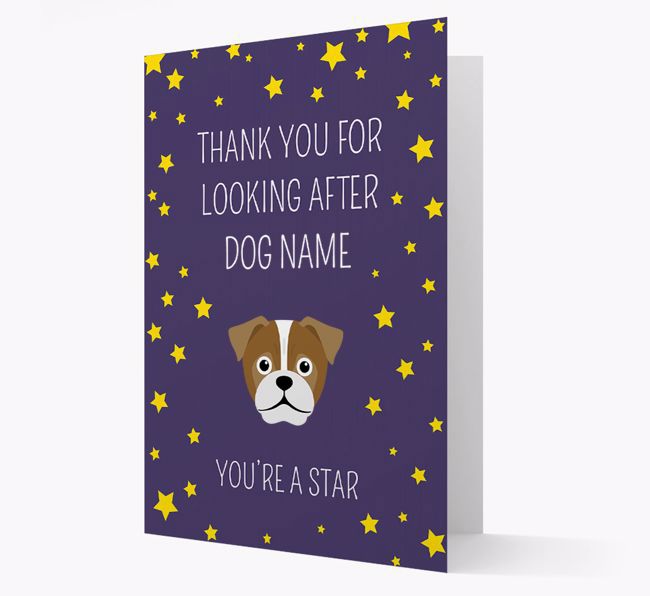 Personalized 'You're A Star' Thank You Card